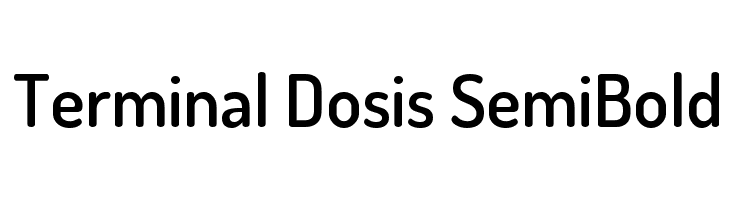 Dosis font family